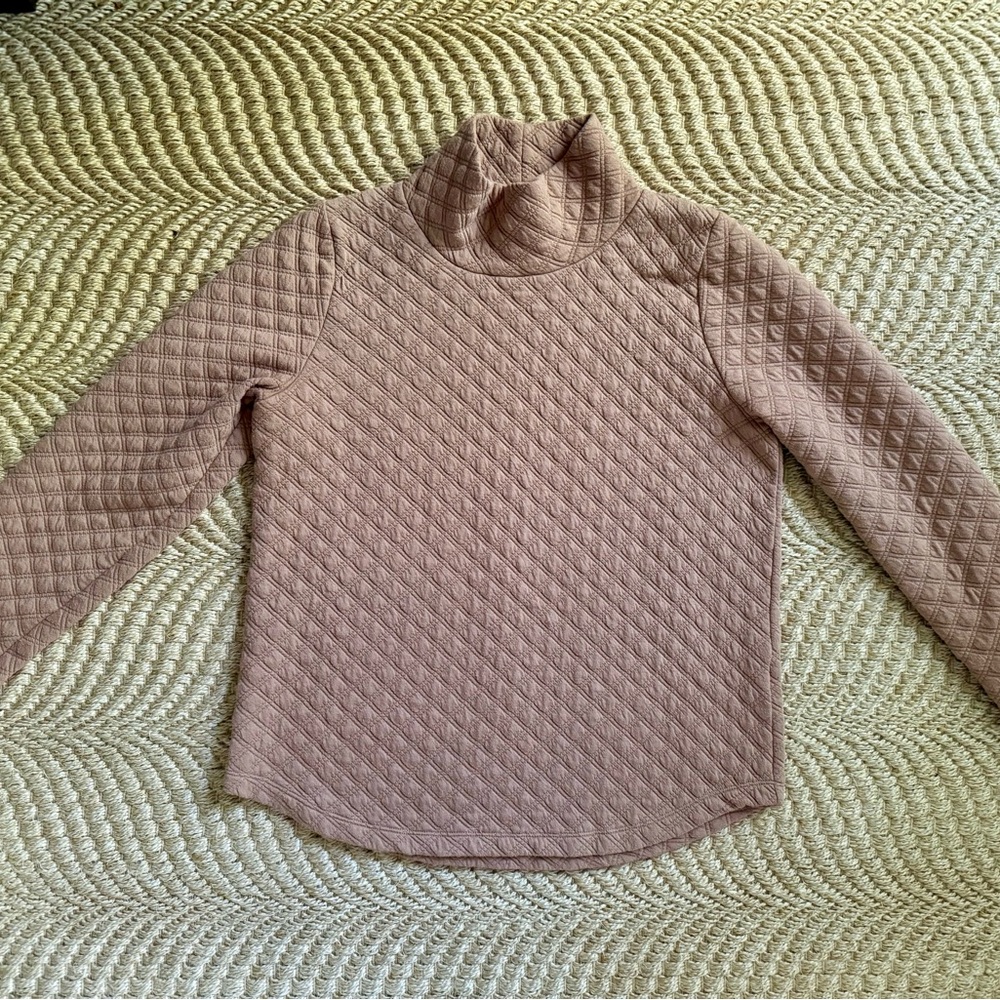 J Crew Camel Quilted Women's Sweatshirt size small
